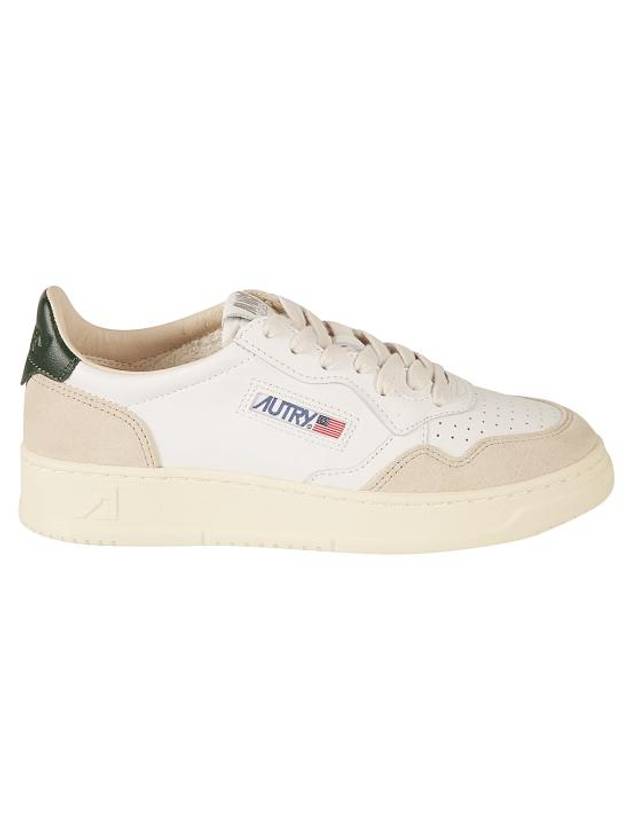 Medalist Leather Low-Top Sneakers Green White - AUTRY - BALAAN 2