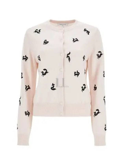 Fancy Fox Embroidery Cardigan Fresh Cotton - MAISON KITSUNE - BALAAN 2