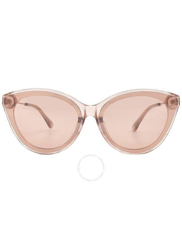 Jimmy Choo Pink Flash SIlver Cat Eye Ladies Sunglasses VIC/F/SK 0FWM/2S 64 - JIMMY CHOO - BALAAN 1