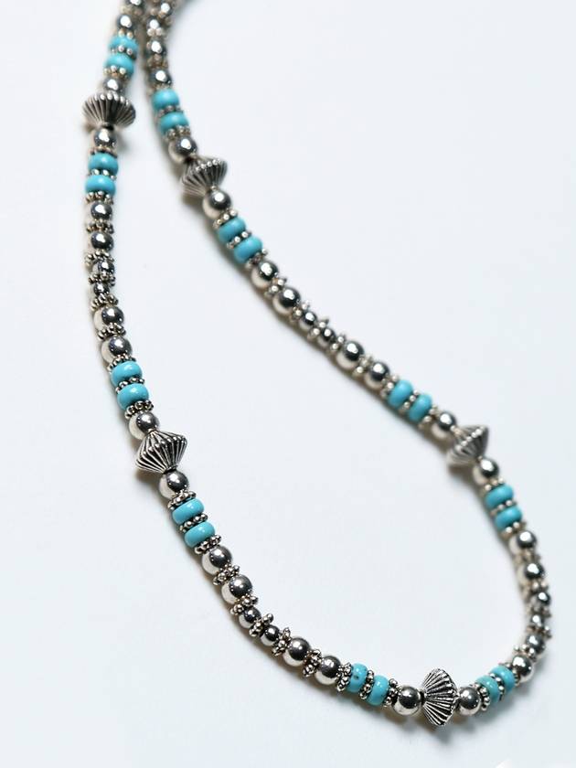 Navajo turquoise bead necklace - KND - BALAAN 9