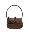 1DR Iconic Matte Leather Shoulder Bag Brown - DIESEL - BALAAN 2