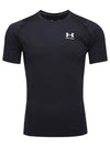 Men's Heart Gear Compression Short Sleeve T-Shirt Black - UNDER ARMOUR - BALAAN 2