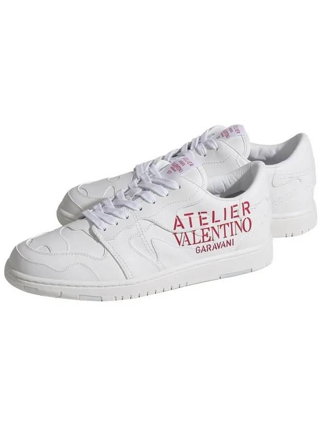 Men's Atelier Low Top Sneakers White - VALENTINO - BALAAN 2