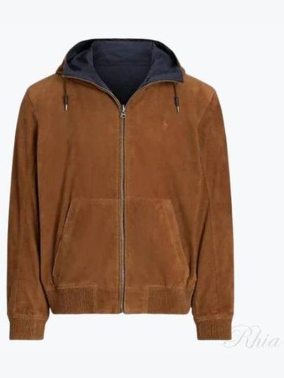 Reversible Hooded Zip-Up Jacket Multi Brown Navy - POLO RALPH LAUREN - BALAAN 2