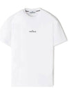 Stamp One Print Short Sleeve T-Shirt White - STONE ISLAND - BALAAN 2