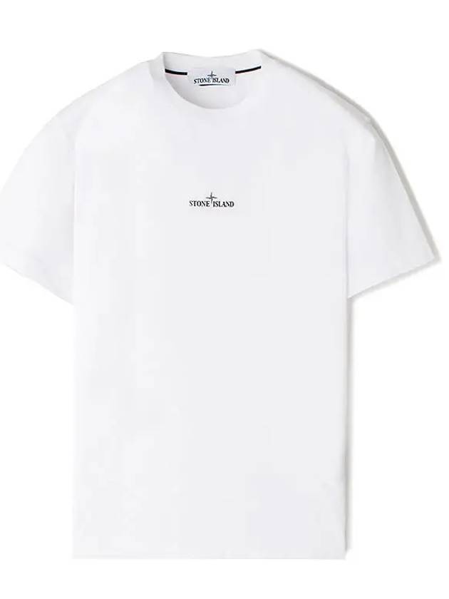 Stamp One Print Short Sleeve T-Shirt White - STONE ISLAND - BALAAN 2