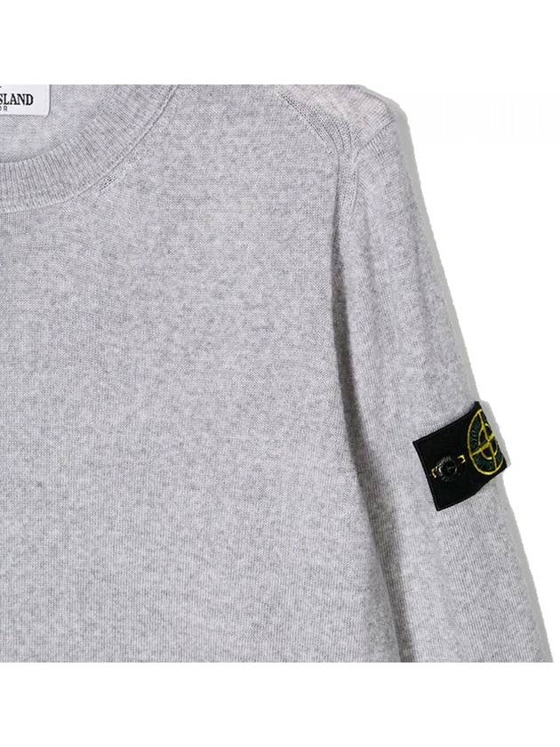 Kids Wappen Round Knit Gray 7116501A4 V0061 - STONE ISLAND - BALAAN 4