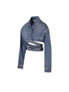 Jacket AA9V03415T536525 BLEU VINTAGE BLUE - ALAIA - BALAAN 3