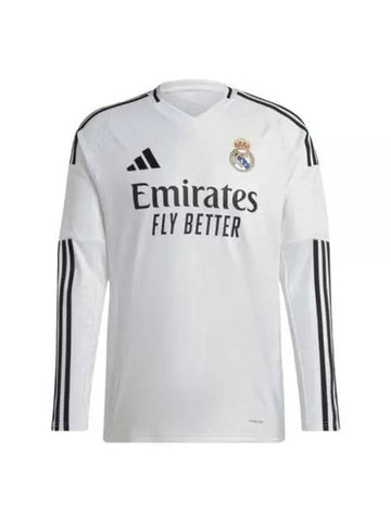 Real Madrid 24/25 Home Jersey Long Sleeve T-Shirt White - ADIDAS - BALAAN 1