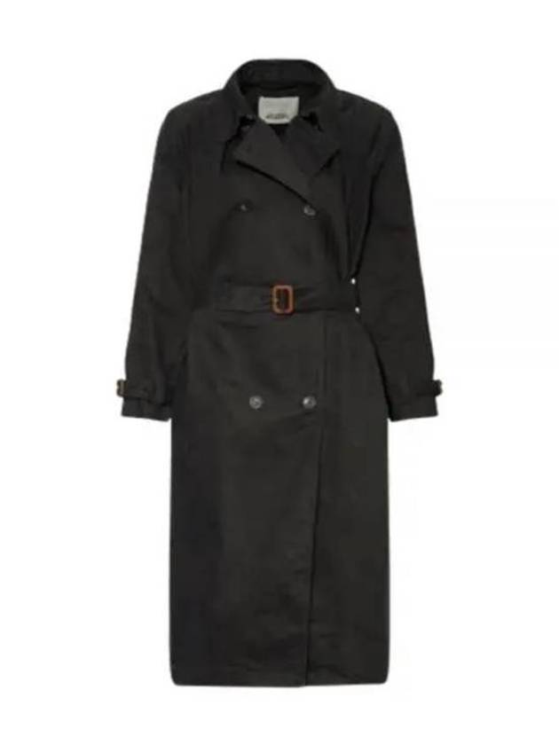 Edenna Trench Coat Black - ISABEL MARANT - BALAAN 2