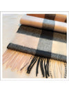 Check Cashmere Scarf Ash Rose - BURBERRY - BALAAN 3