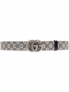 GG Marmont Reversible Leather Belt Beige - GUCCI - BALAAN 3