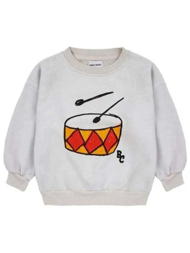 Kids Play Drum Sweatshirt Off White 124AC042 200 - BOBO CHOSES - BALAAN 1