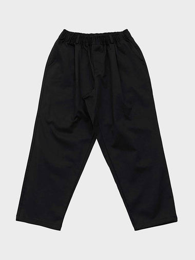 Cotton Wide Banding Pants Black - FFEFF STUDIO - BALAAN 1