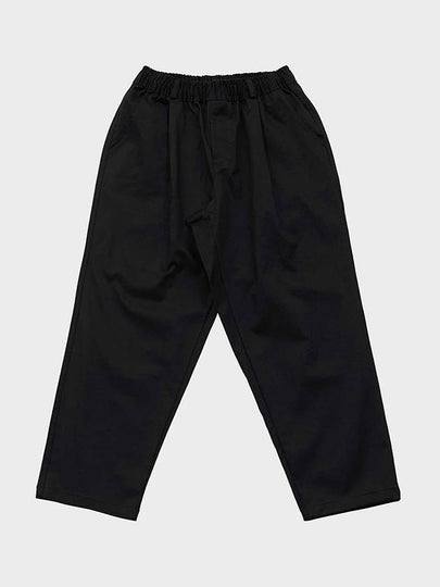 Cotton Wide Banding Pants Black - FFEFF STUDIO - BALAAN 2