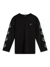 Camilo Graphic Crew Neck Long Sleeve T-Shirt Black - J.LINDEBERG - BALAAN 2