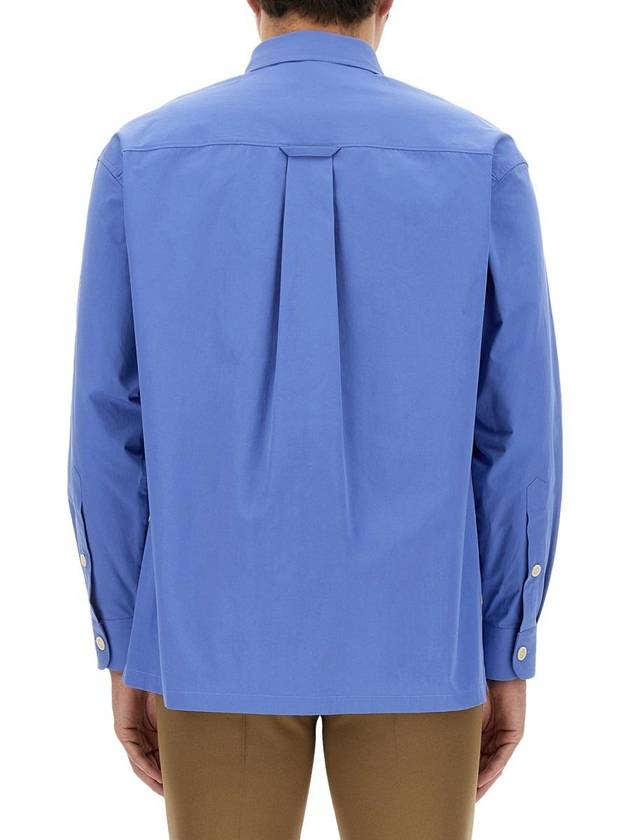 Embroidered Cotton Shirt Blue Boutique 770291ZAPC54544 - GUCCI - BALAAN 5