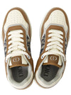 B27 Smooth Calfskin Low Top Sneakers Brown Cream - DIOR - BALAAN 3