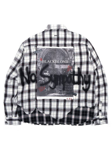 No Sympathy Layered Check Shirt White - BLACKBLOND - BALAAN 1