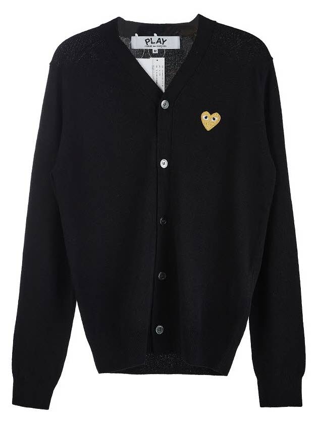 Play Gold Waffen Cardigan Black - COMME DES GARCONS - BALAAN 11