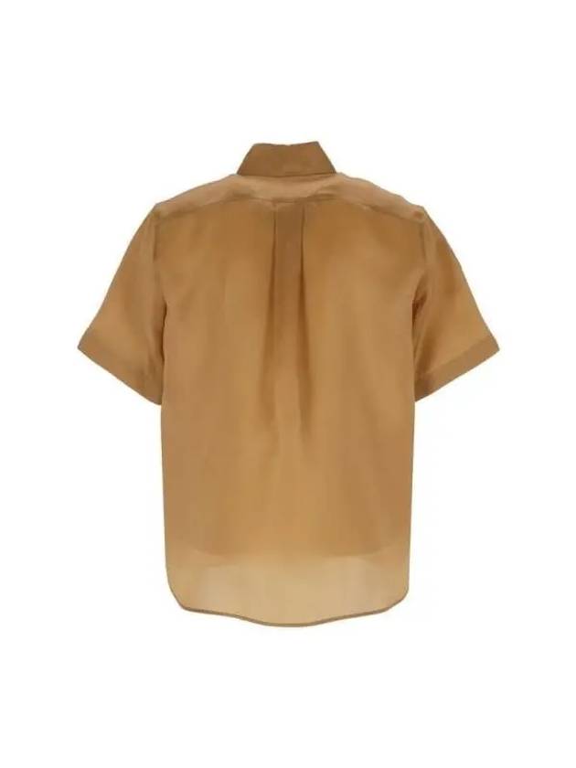 Acanto Silk Shirt Brown - MAX MARA - BALAAN 4