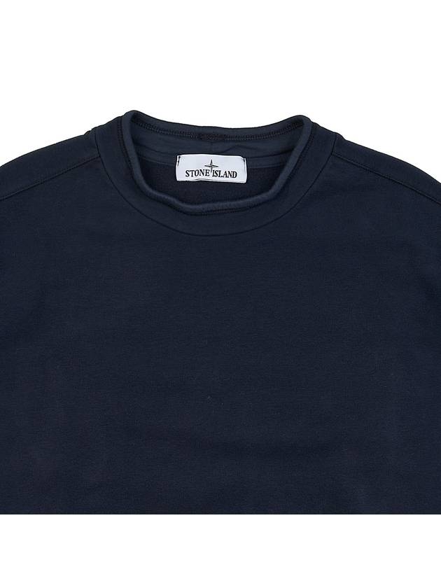 Stretch Cotton Fleece Mock Turtleneck Sweatshirt Navy - STONE ISLAND - BALAAN 4