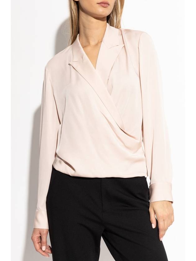 Theory Silk V-neck Top, Women's, Pink - THEORY - BALAAN 3