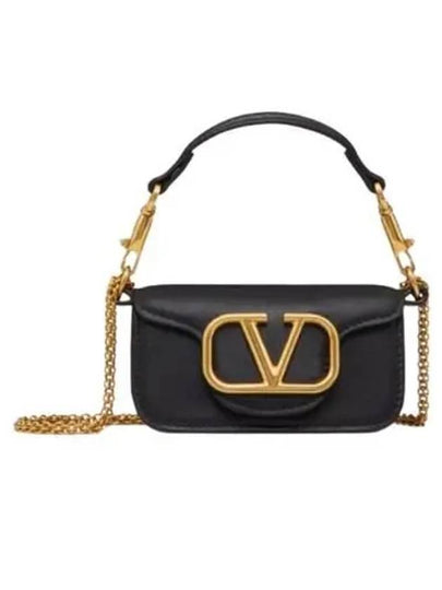 Rocco Micro Chain Shoulder Bag Black - VALENTINO - BALAAN 2