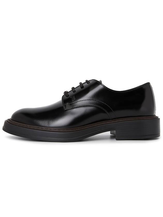 Lace-Up Leather Derby Black - TOD'S - BALAAN 5