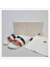 Striped Slippers White - MONCLER - BALAAN 9