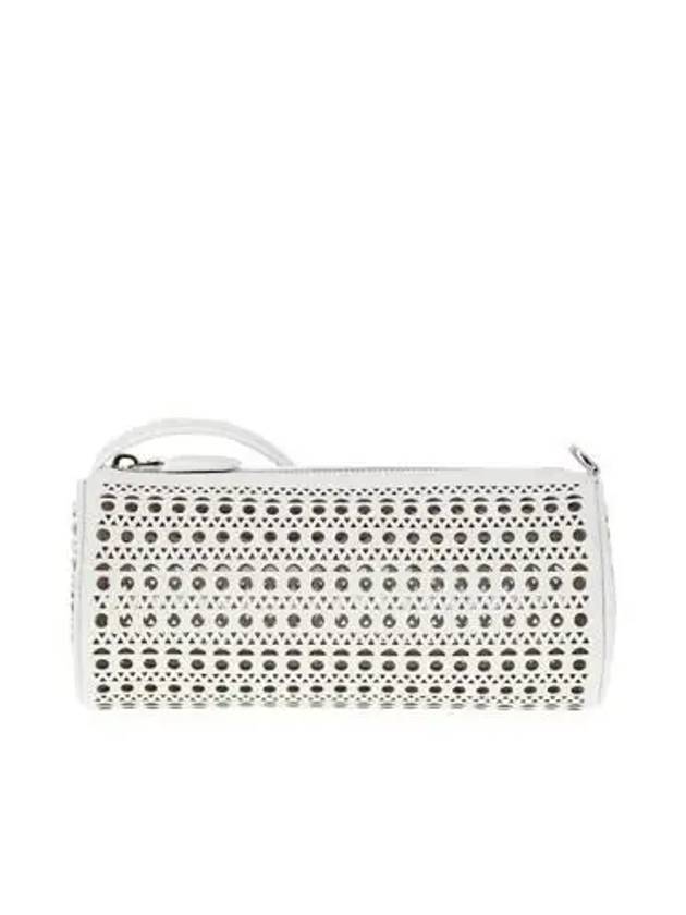 Tube Small Calfskin Shoulder Bag White - ALAIA - BALAAN 3