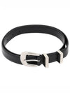 Medium Western Belt Lizard Emboss Calfskin Black - CELINE - BALAAN 2