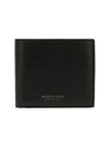 Logo Leather Half Wallet Black - BOTTEGA VENETA - BALAAN 3