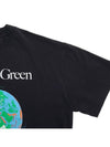 Fantastic Green Sustainable Cotton Short Sleeve T-Shirt Black - MSGM - BALAAN 5