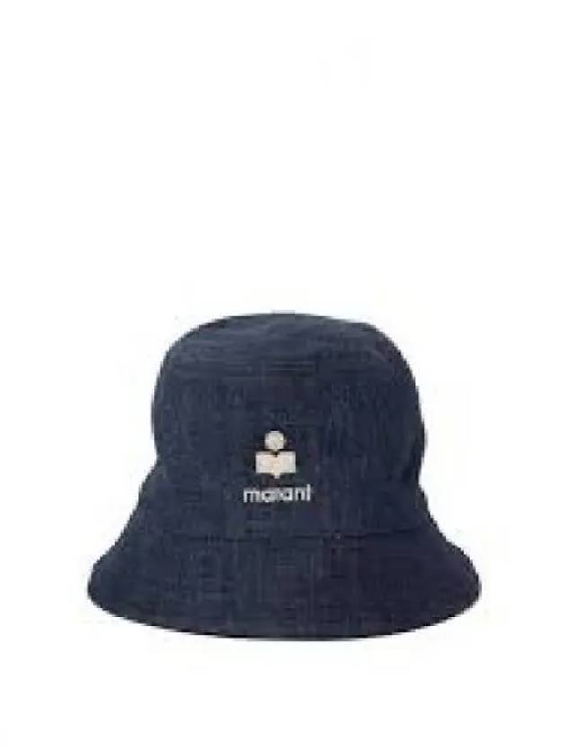 Haley Embroidered Logo Bucket Hat Blue - ISABEL MARANT - BALAAN 2