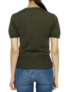 ORB Logo Short Sleeve Knit Top Green - VIVIENNE WESTWOOD - BALAAN 4