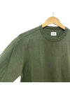 Men's Pocket Lens Crew Neck Knit Top Khaki - CP COMPANY - BALAAN.