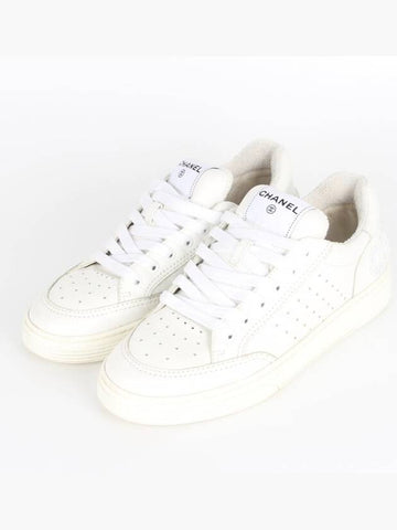 Nell back logo shearling sneakers 39 260 - CHANEL - BALAAN 1