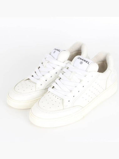 Nell back logo shearling sneakers 39 260 - CHANEL - BALAAN 1