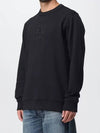 Embroidered EKD Logo Cotton Sweatshirt Black - BURBERRY - BALAAN 3