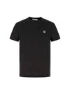 Wappen Logo Patch Short Sleeve T-Shirt Black - STONE ISLAND - BALAAN 2