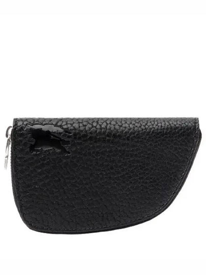 Shield Leather Coin Purse Black - BURBERRY - BALAAN 2