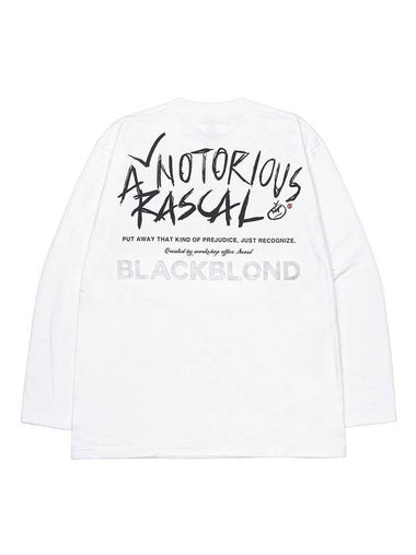 Rascal Long Sleeve T-Shirt White - BLACKBLOND - BALAAN 1