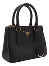 Black Sapphino Lux Gold Lettering Logo Mini 2WAY 1BA906 - PRADA - BALAAN 4