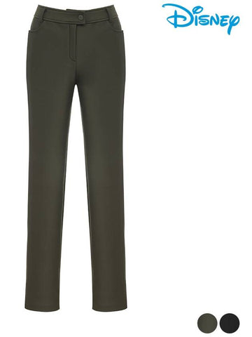 Women s simple straight fit brushed long pants DN4LPA037 - DISNEY GOLF - BALAAN 1