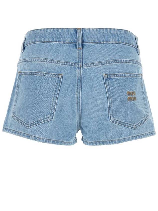 Short Pants GWP477S232 131K F0013 AZZURRO - MIU MIU - BALAAN 3