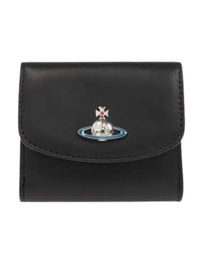 Nappa Leather Small Half Wallet Black - VIVIENNE WESTWOOD - BALAAN 2