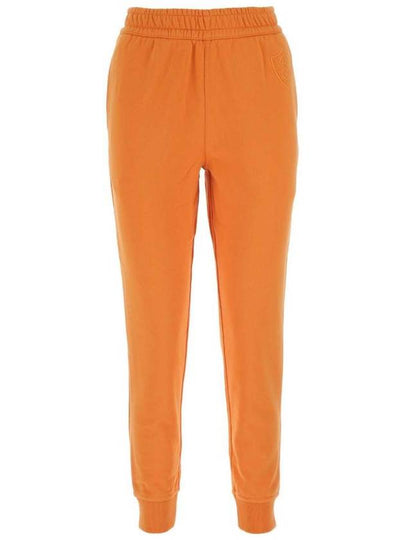 Logo Patch Cotton Track Pants Orange - BURBERRY - BALAAN 2