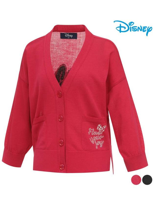 over-shoulder loose fit knit sweater cardigan DO1LKG005 - DISNEY GOLF - BALAAN 1