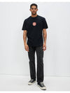 SS Link Solid Short Sleeve T-Shirt Black - STUSSY - BALAAN 3